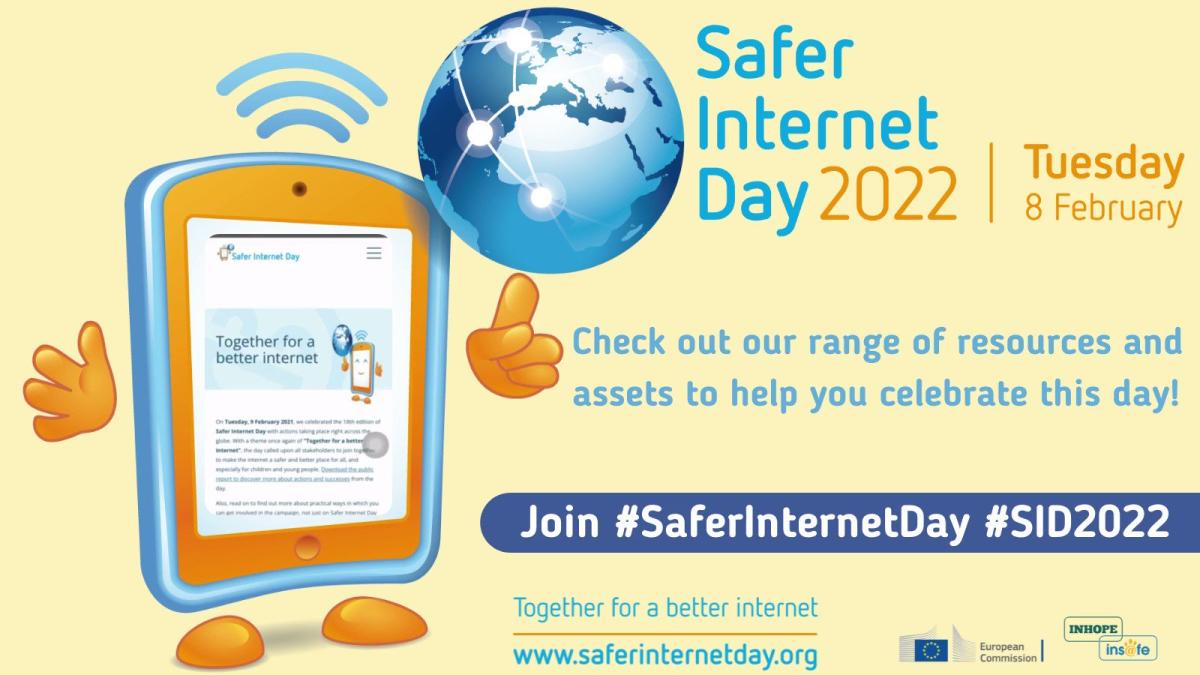 Logo Giornata mondiale per la sicurezza in Rete - SAFER INTERNET DAY “TOGETHER FOR A BETTER INTERNET” - 8 FEBBRAIO 2022